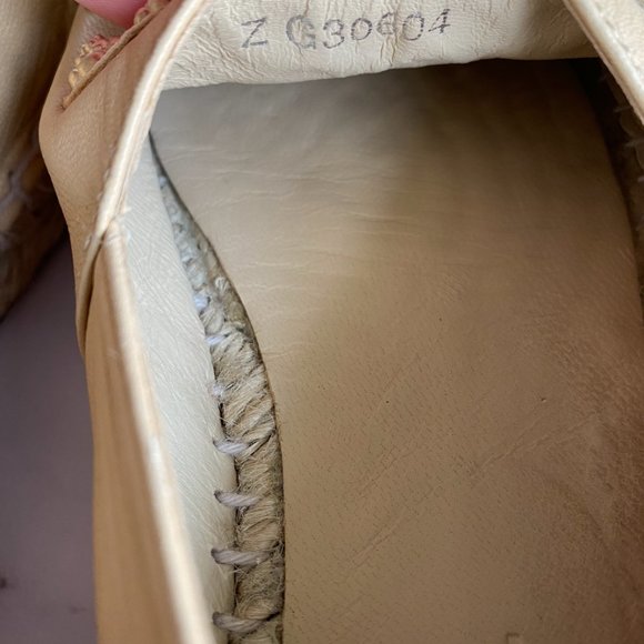 CHANEL Lambskin Camellia Studded Espadrilles EU 37 - Picture 7 of 12